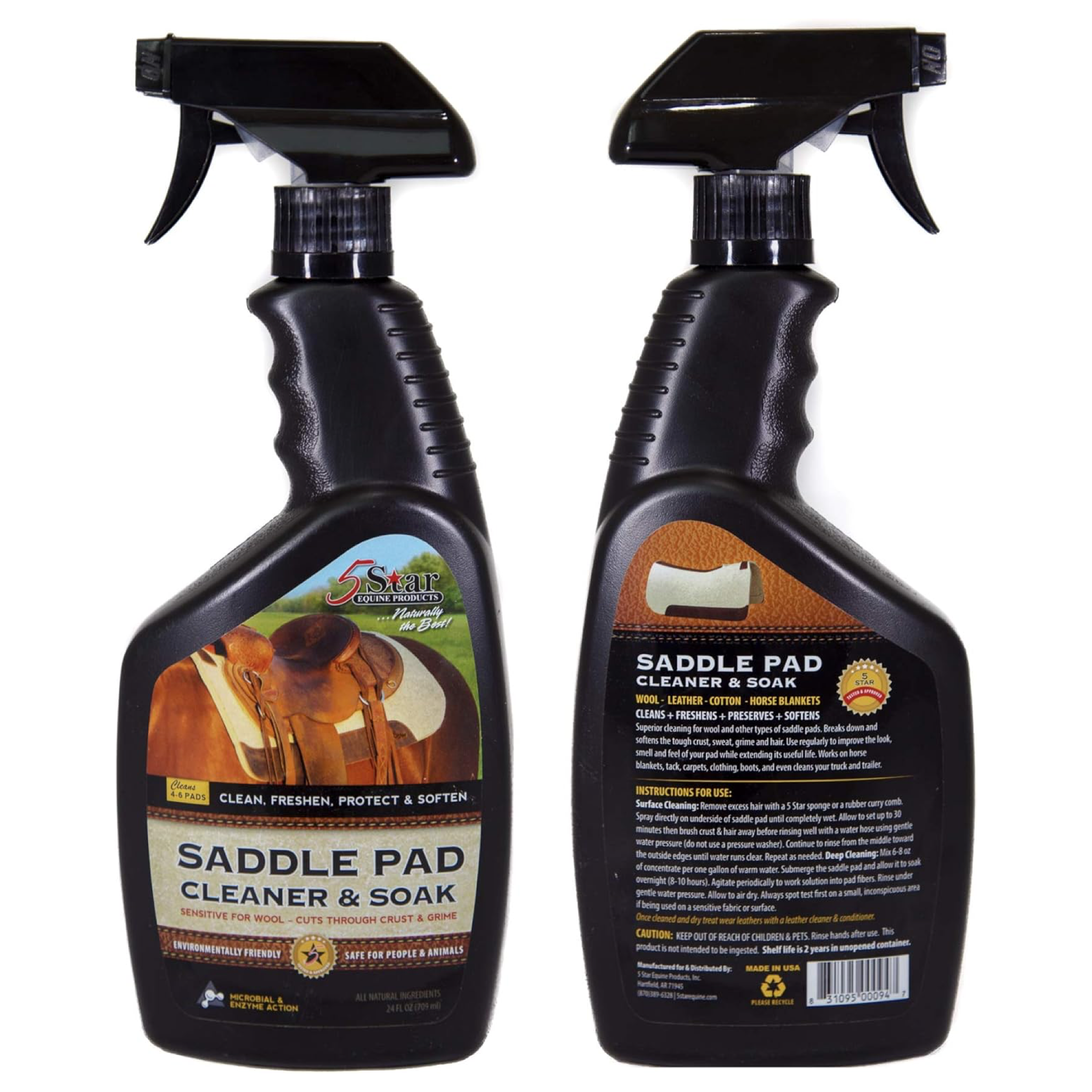 5 Star Equine Horse Saddle Pad Cleaner & Soak