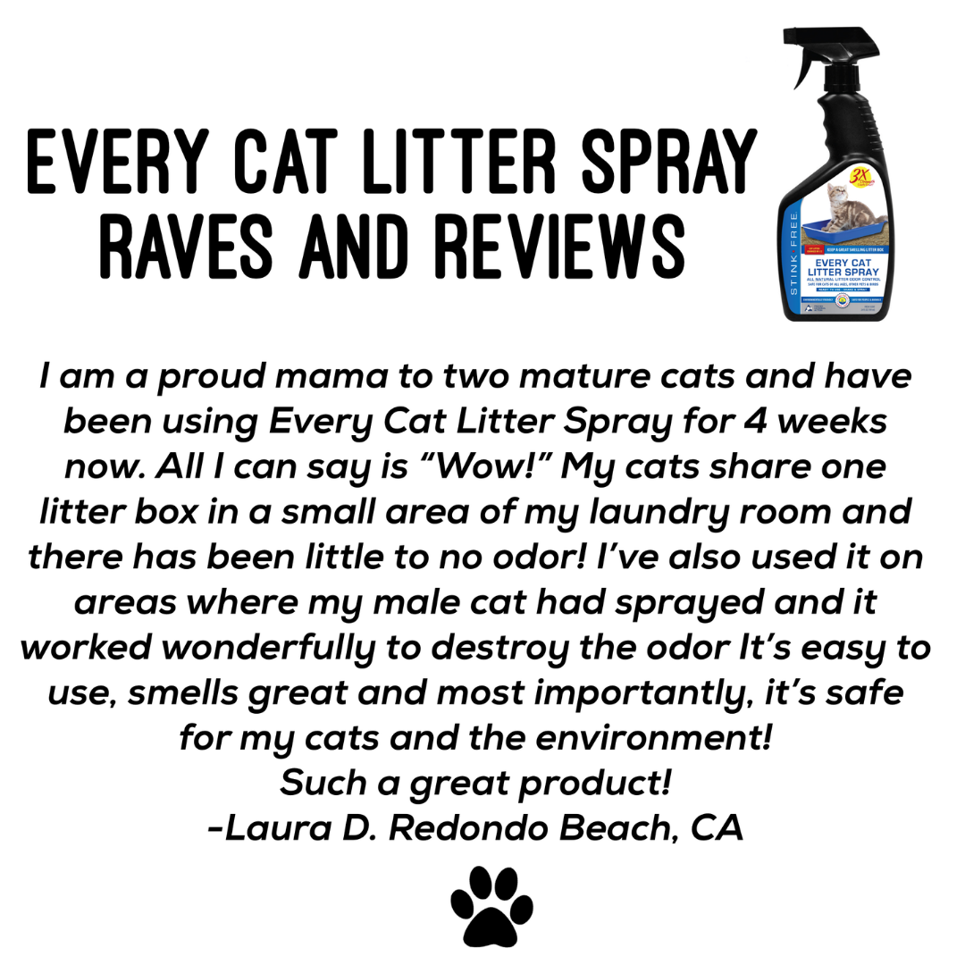 Every Cat Litter Spray - Eliminate Odors & Cut Litter Box Changes In Half! - FlexTran Animal Care