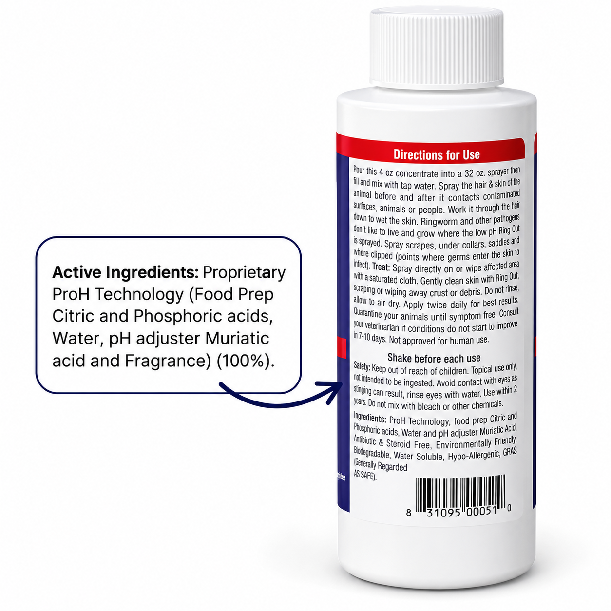 Ring Out Concentrate - Spray For Ringworm Control