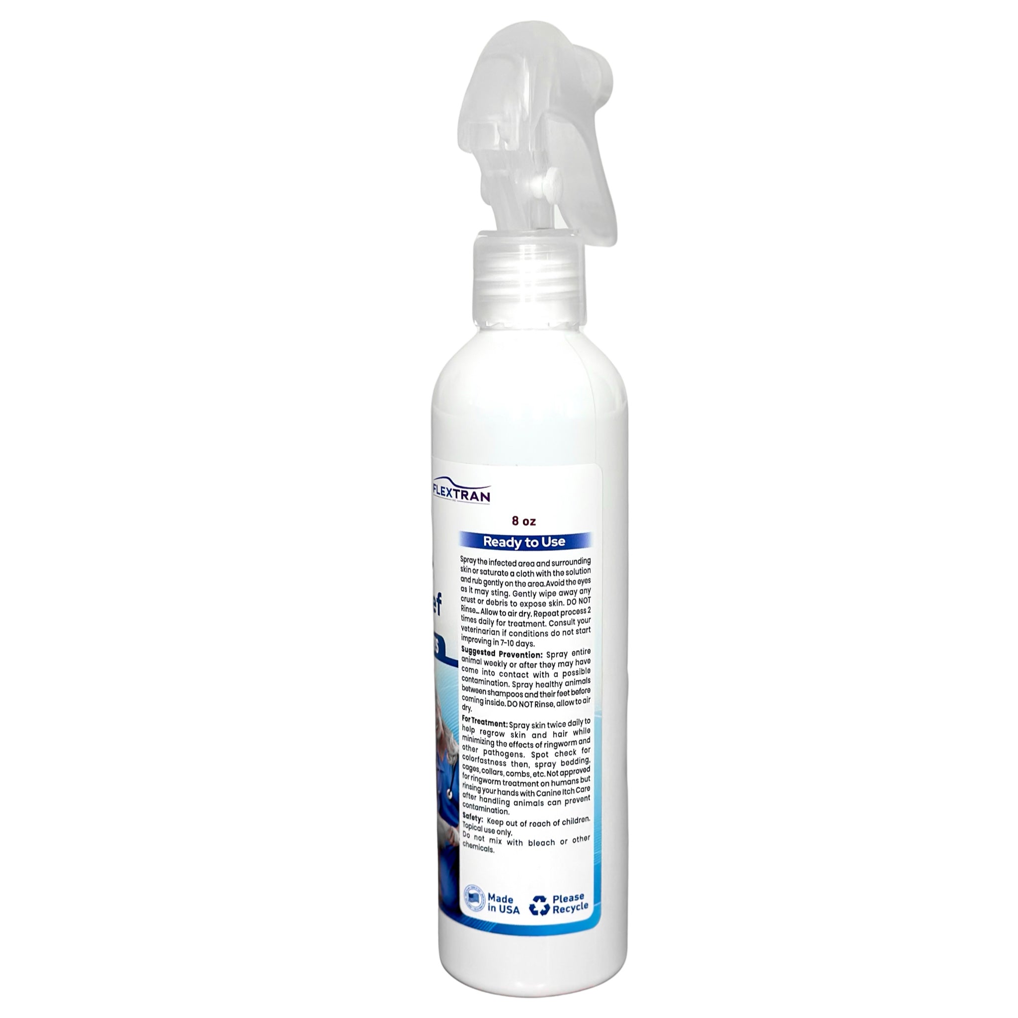 Canine Itch Care Hot Spot Spray & Itch Relief For Dogs and Cat (8oz RTU). Remedy for Dog Itching, Dry Skin, Rash, Ringworm, Dermatitis, Itchy Paw, Irritation on Skin, Skin Allergy, Wound Care
