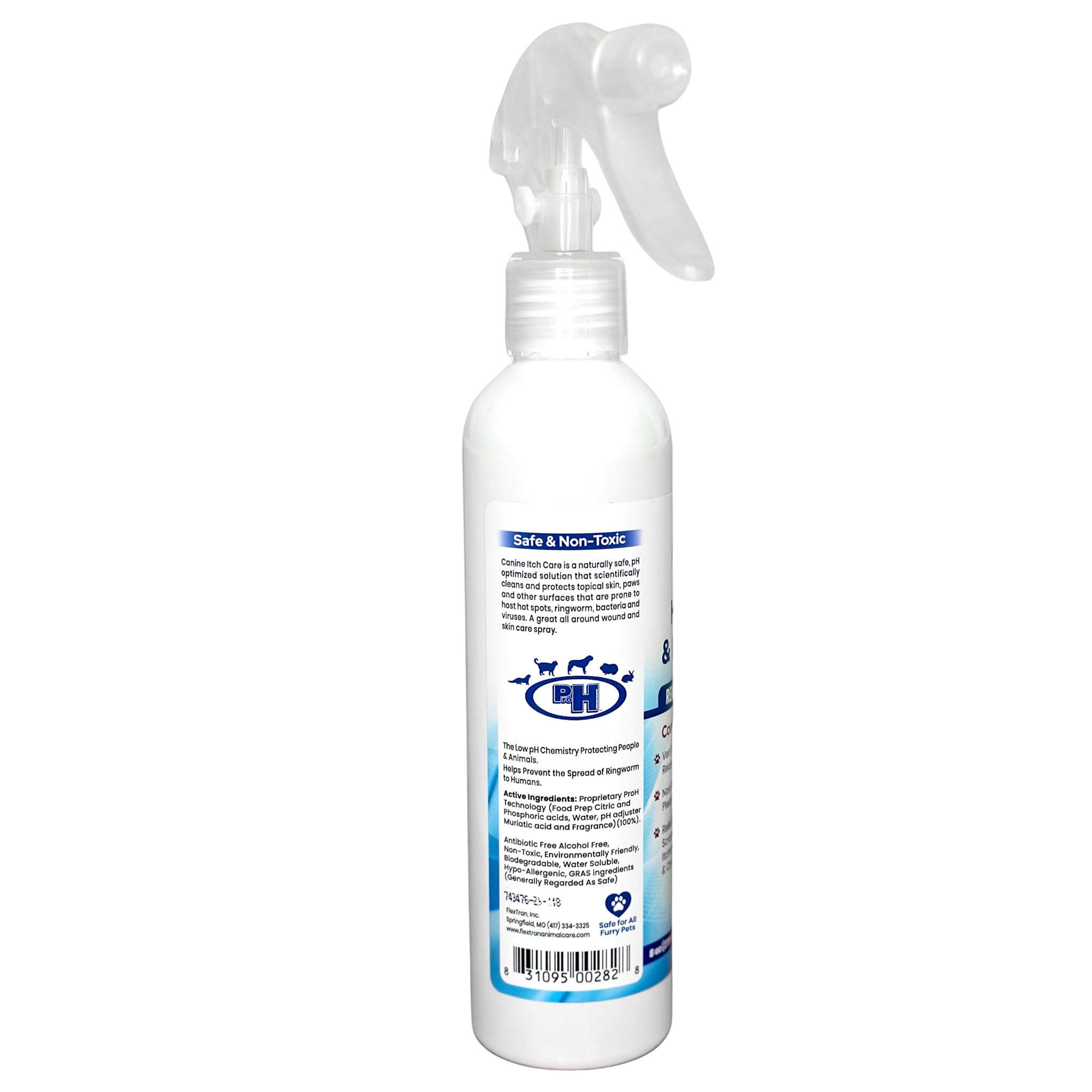 Canine Itch Care Hot Spot Spray & Itch Relief For Dogs and Cat (8oz RTU). Remedy for Dog Itching, Dry Skin, Rash, Ringworm, Dermatitis, Itchy Paw, Irritation on Skin, Skin Allergy, Wound Care