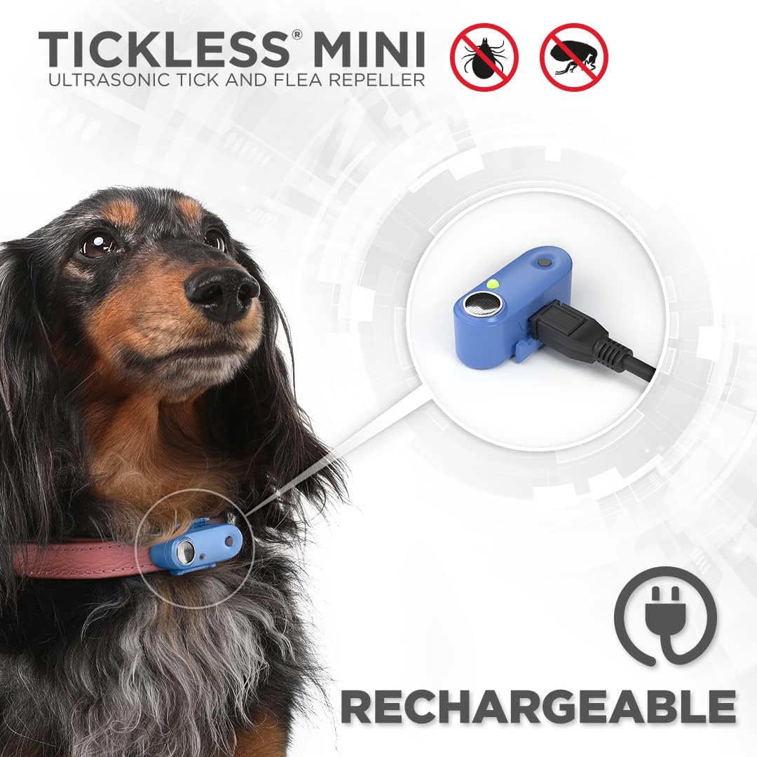 Tickless Mini Ultrasonic Flea & Tick Collar Device for Dogs & Cats