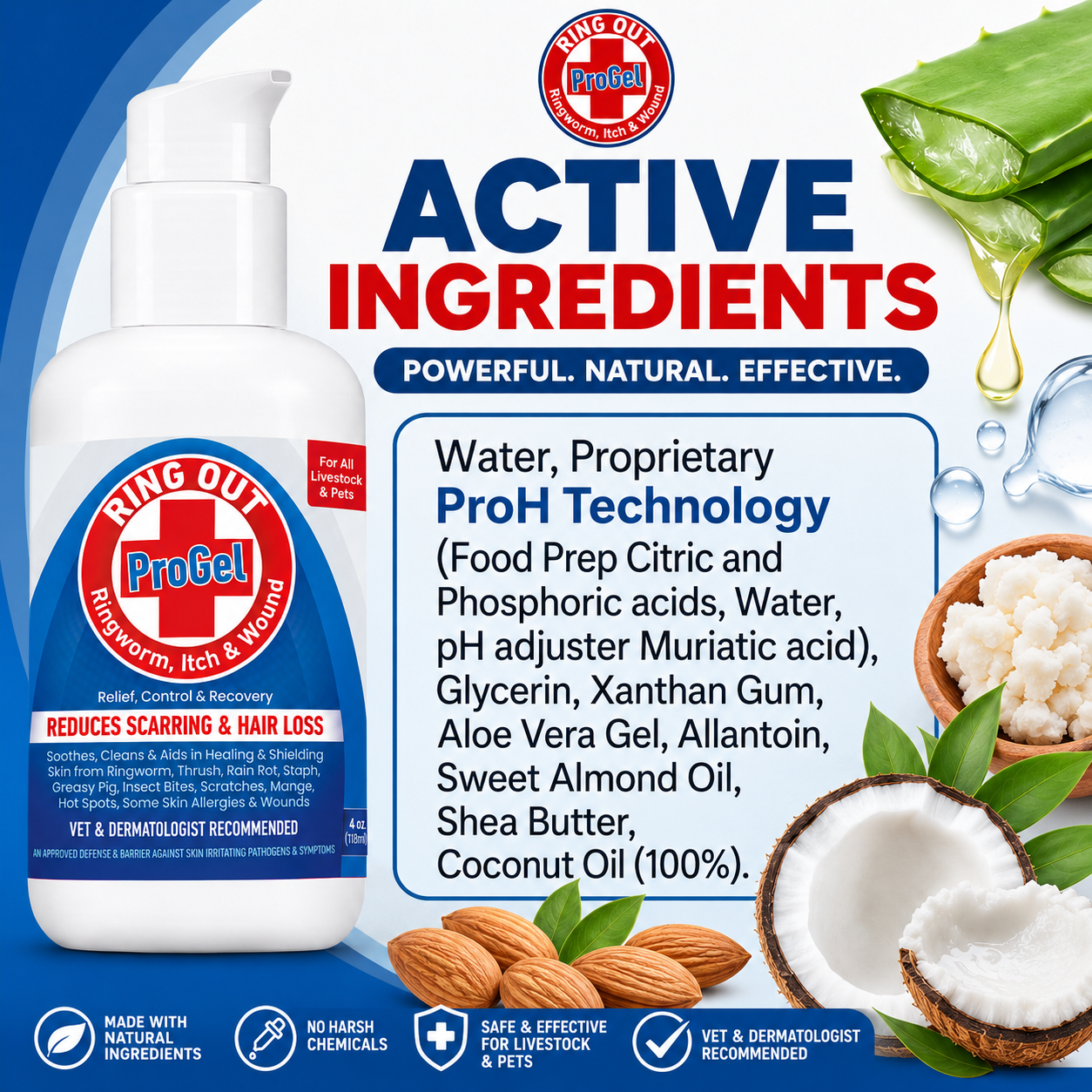 Ring Out ProGel Skin & Coat Conditioning Gel with Coconut Oil & Aloe Vera