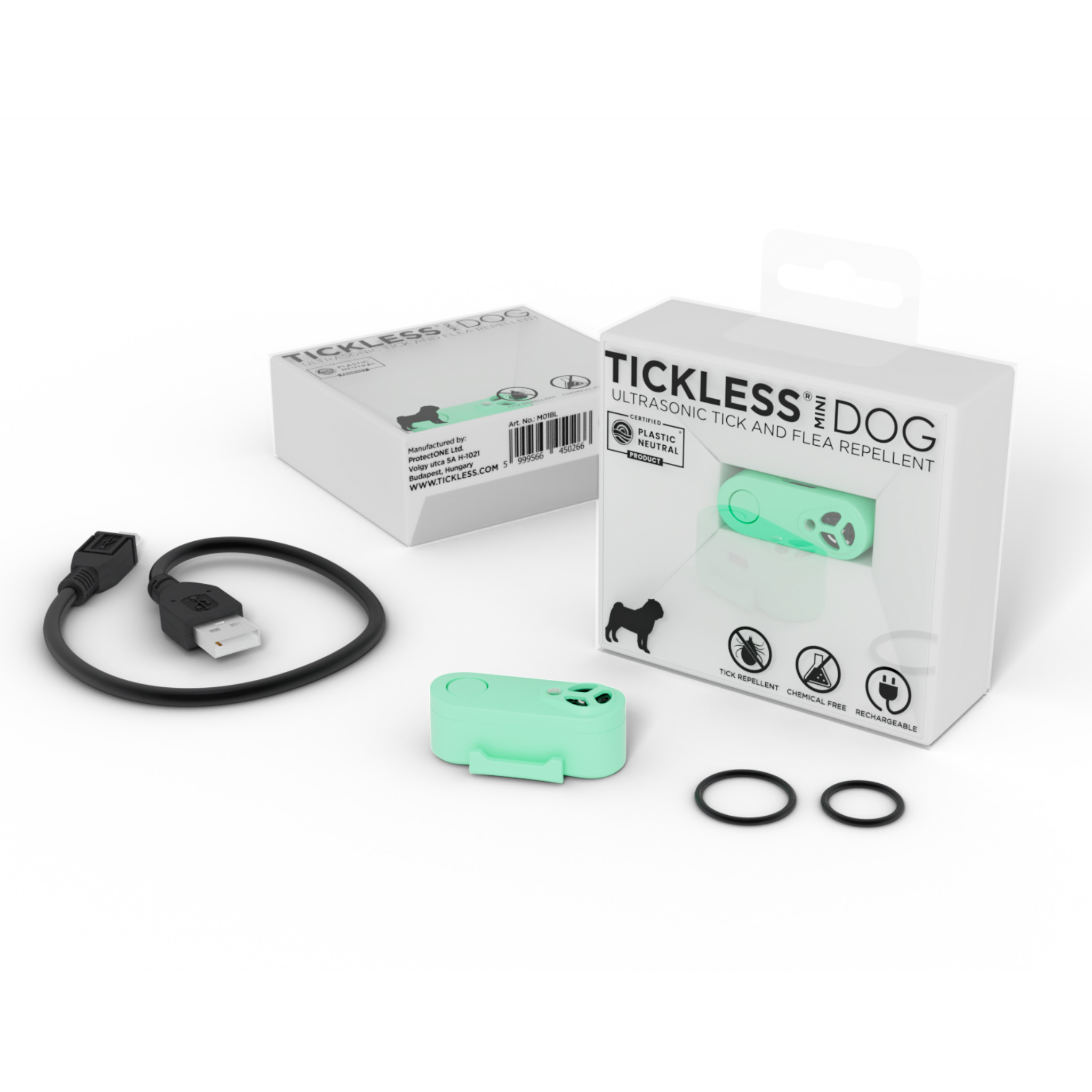 Tickless Mini Ultrasonic Flea & Tick Collar Device for Dogs & Cats