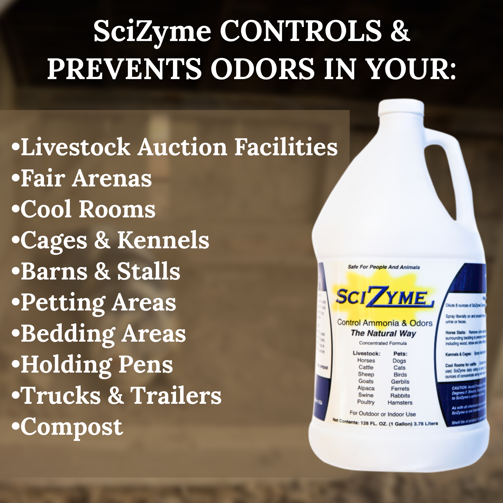 Ring Out 5 pack - Prevent & Treat Ringworm & Fungus - Get 2 quarts of SciZyme & an applicator bottle FREE ($45 Value)
