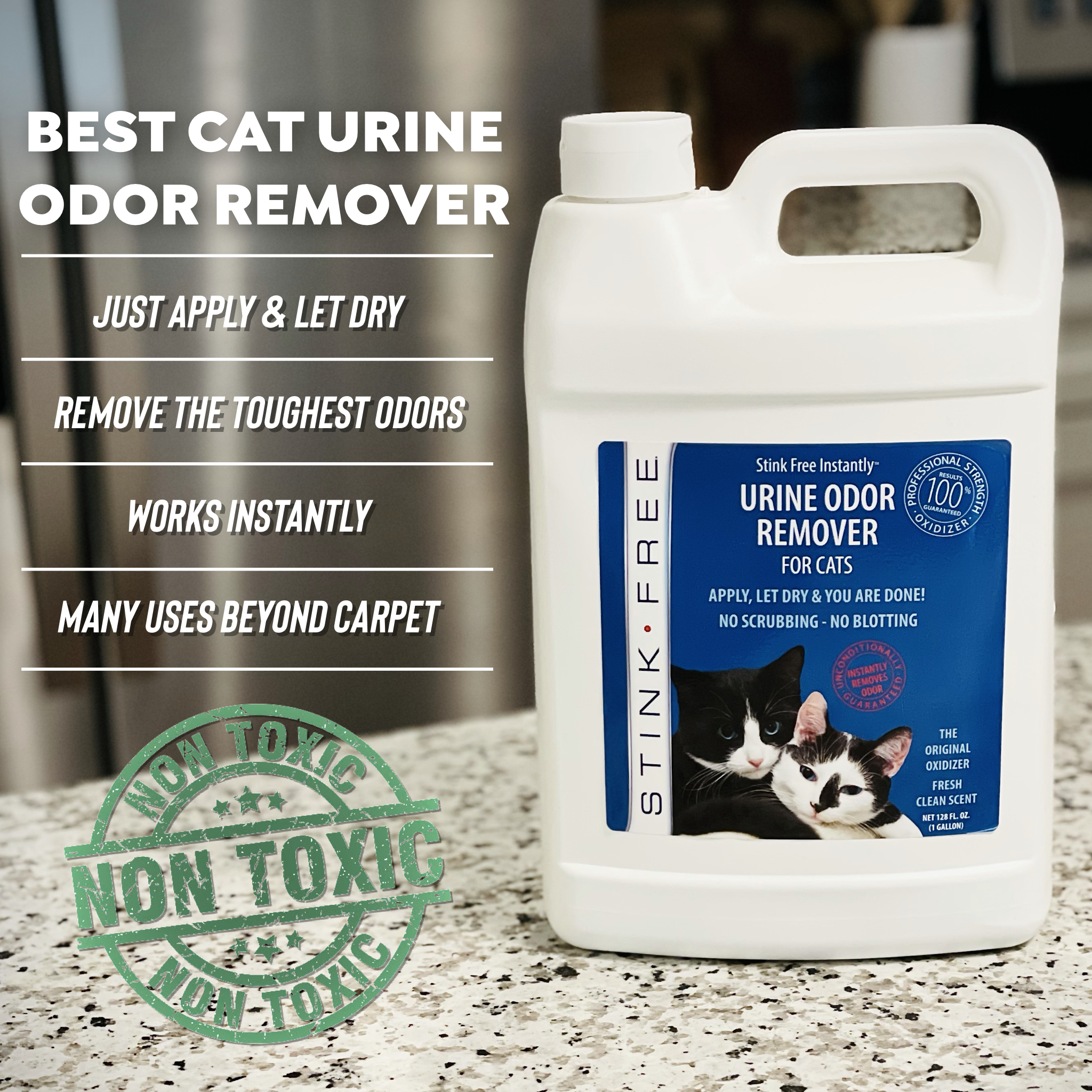 Stink Free Instant Urine Odor Remover For Cats FlexTran Animal Care