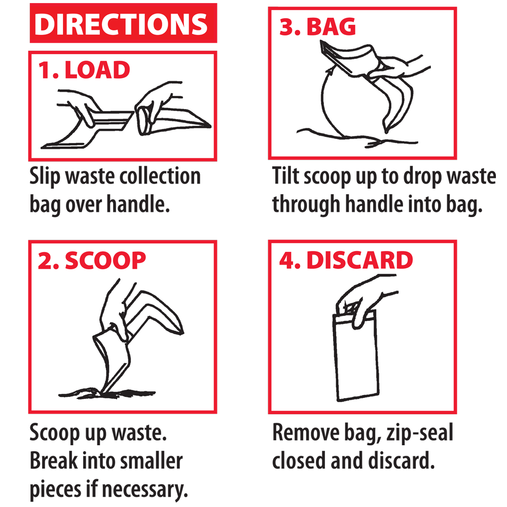 Self Bagging Litter Scoop w/ 21 Odor Seal Bags